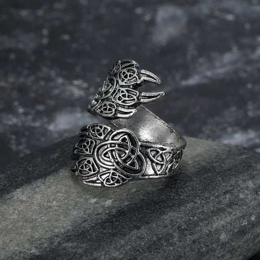 Bjorn Regalia Handcrafted Stainless Steel Adjustable Bear Paw Ring
