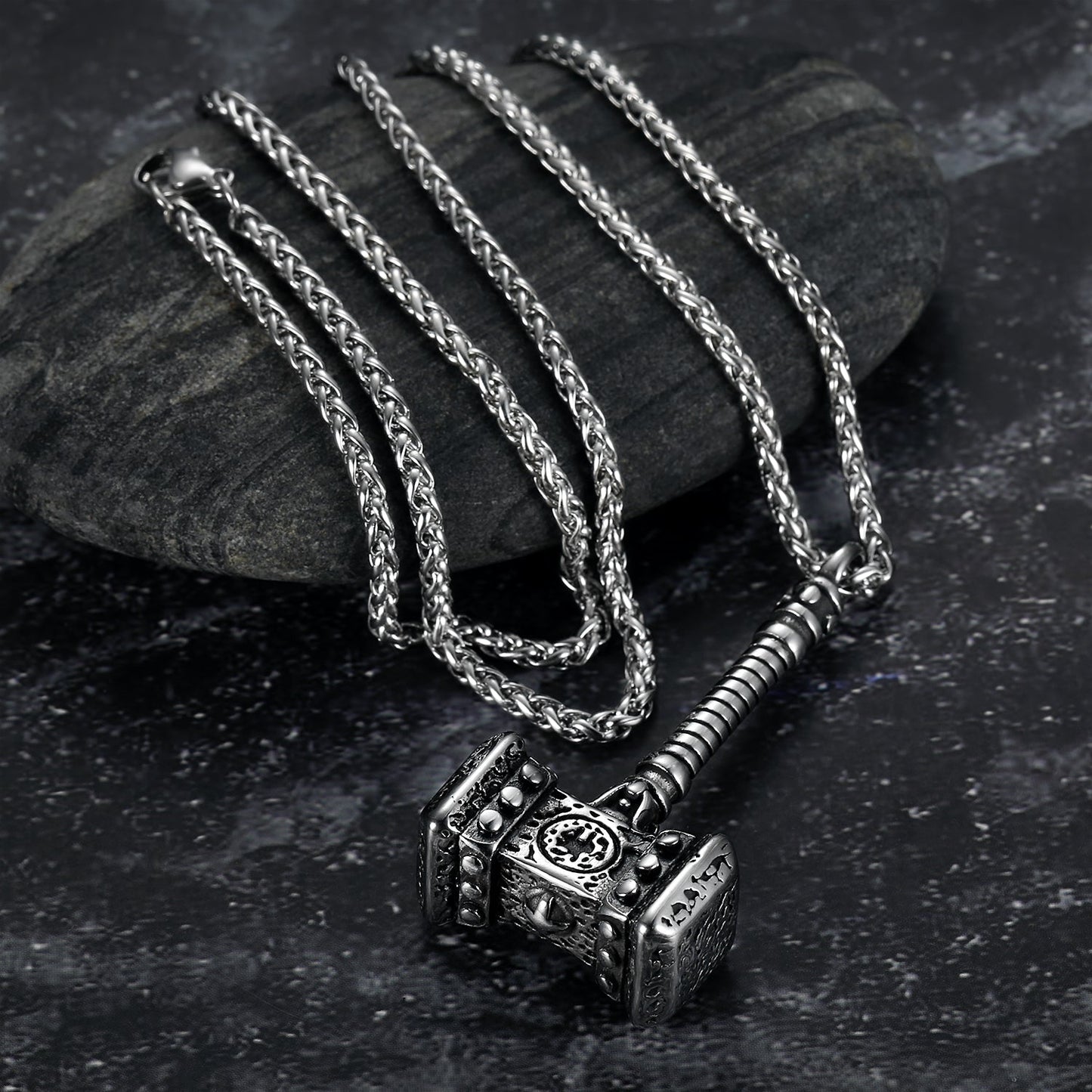 Bjorn Regalia Viking Mjolnir or Thor's Hammer Necklace