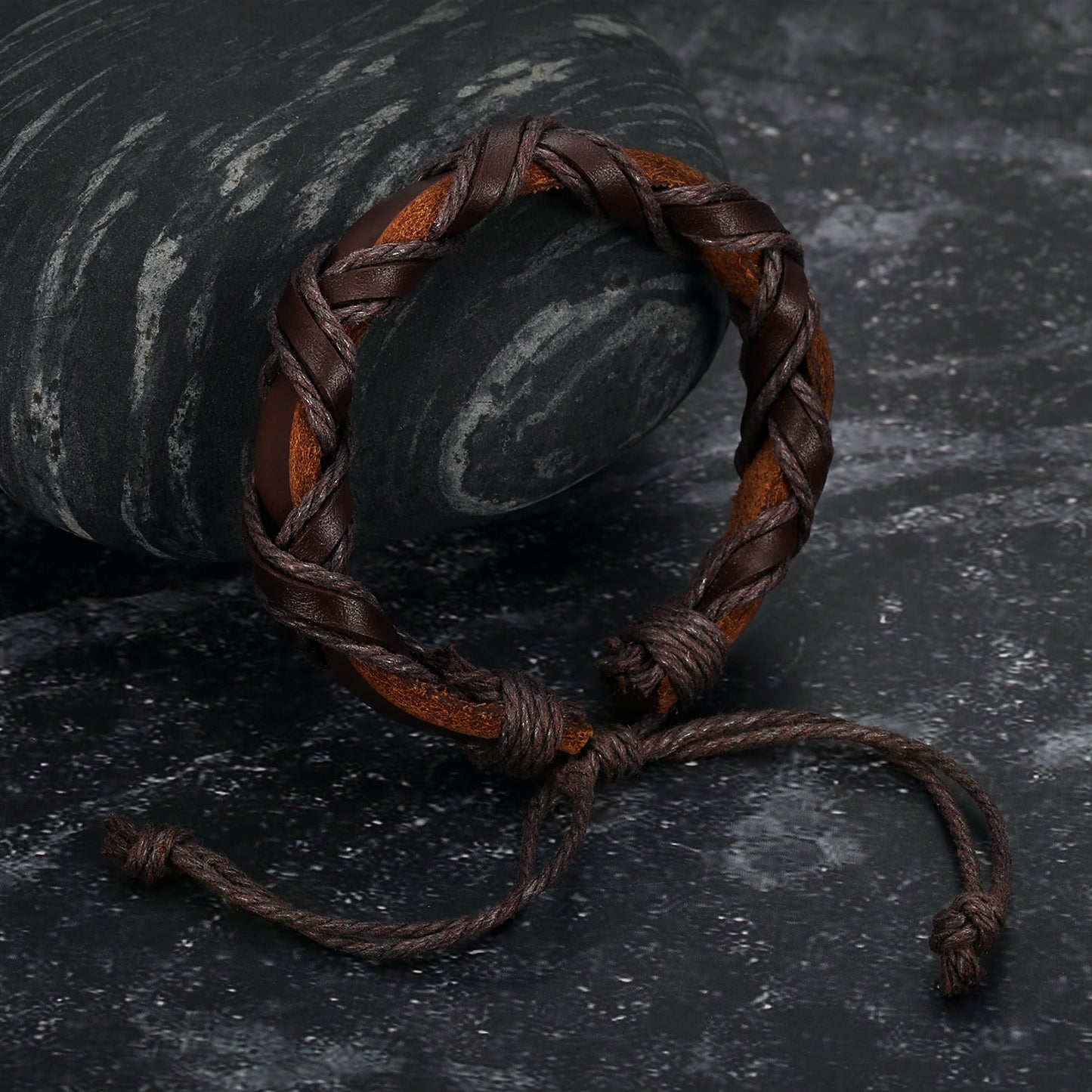 Bjorn Regalia Leather Viking Arm Rings