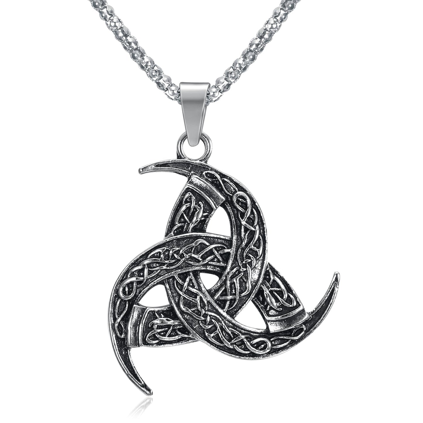 Bjorn Regalia Handcrafted Stainless Steel Odin's Horn Pendant