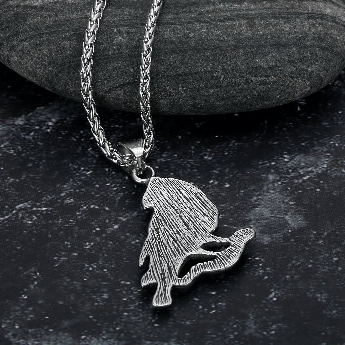 Bjorn Regalia Handcrafted Stainless Steel Raven Necklace