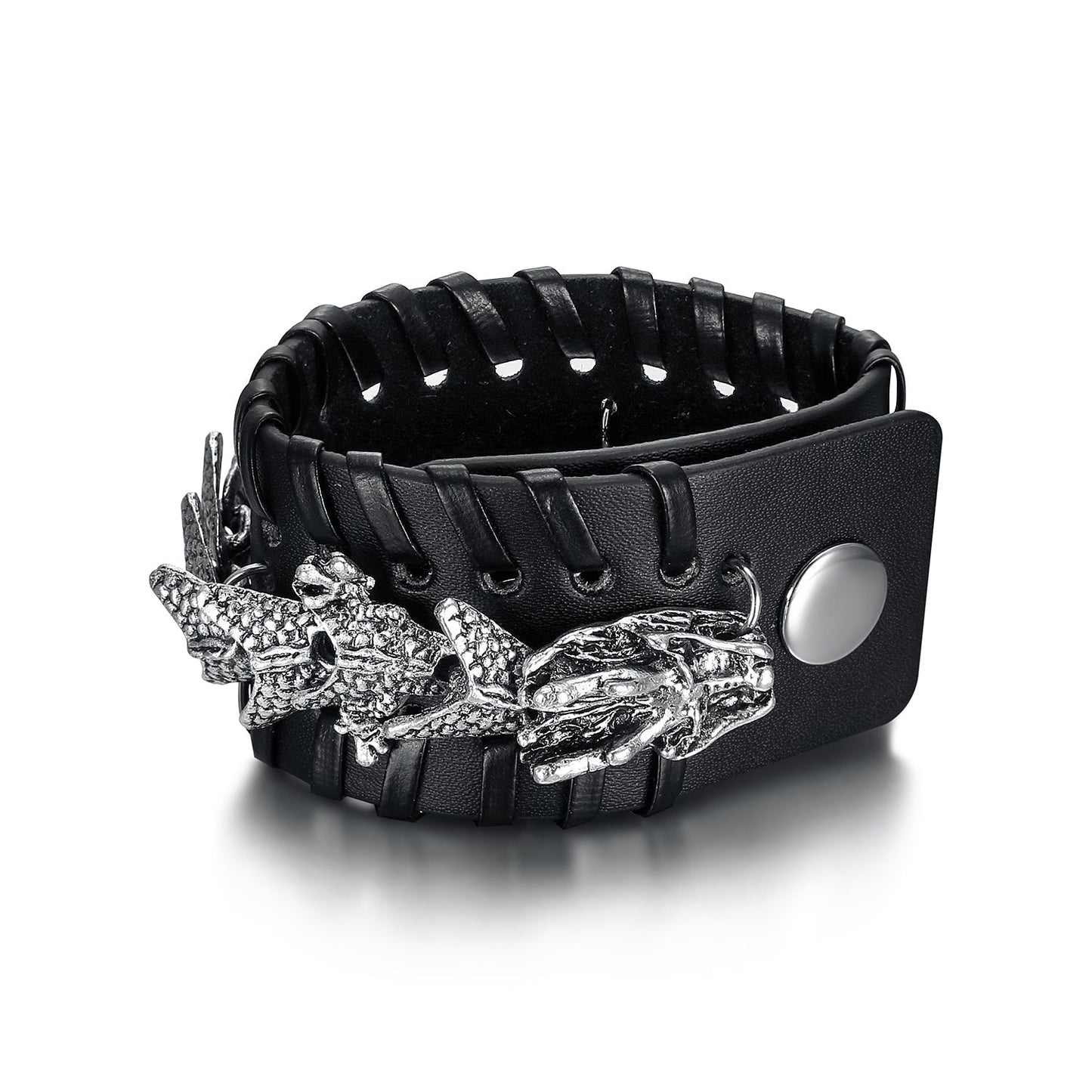 Bjorn Regalia Leather Dragon Cuff