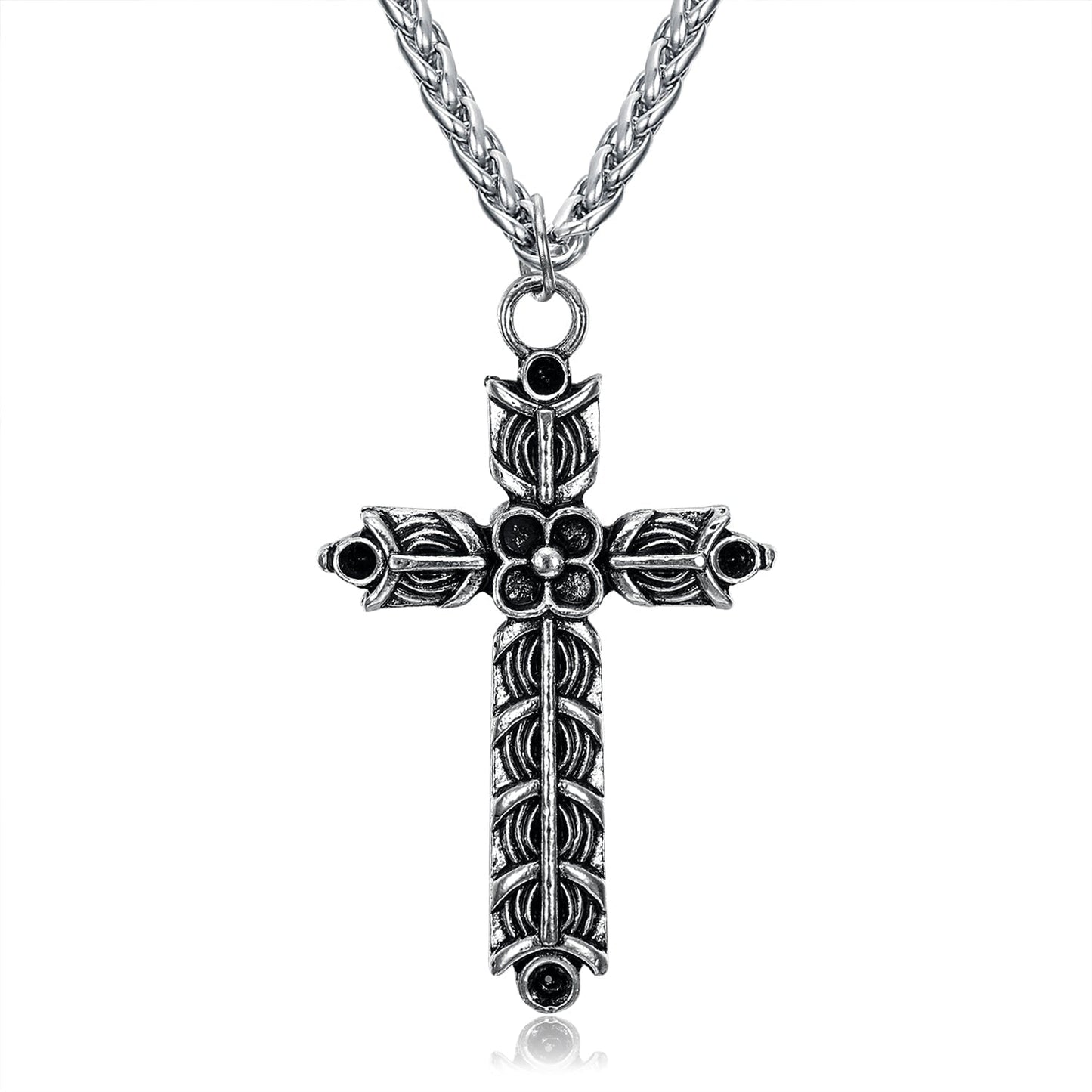 Bjorn Regalia Handcrafted Stainless Steel Athelstan's Cross Necklace