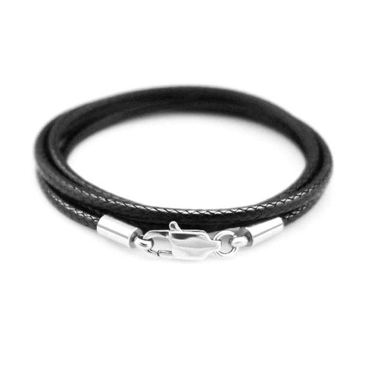 Bjorn Regalia Waxed Cord Necklace with Lobster Clasp