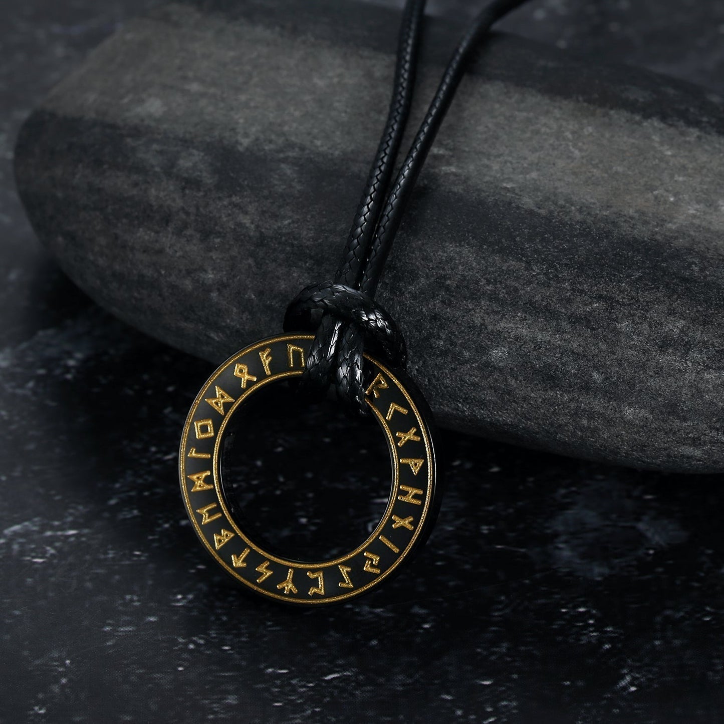 Bjorn Regalia Circular Horn Rune Necklace