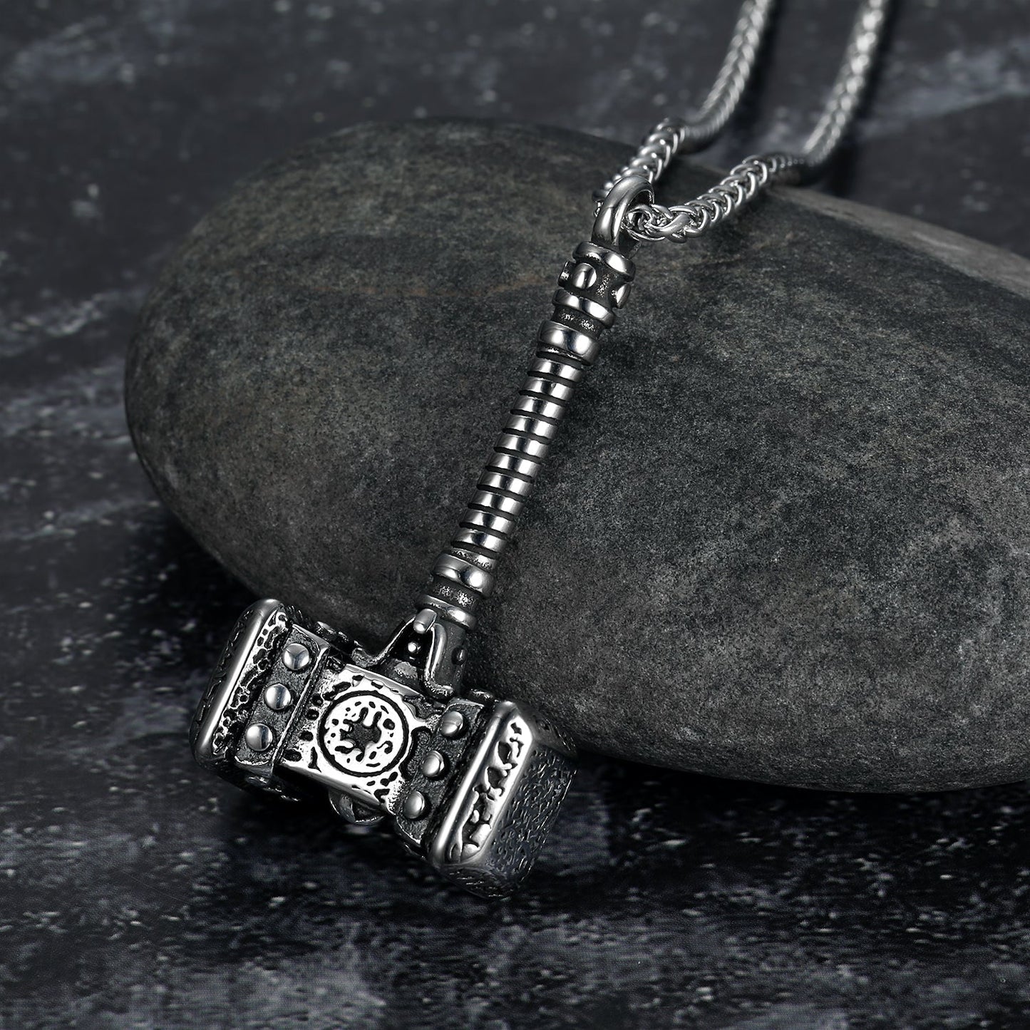 Bjorn Regalia Viking Mjolnir or Thor's Hammer Necklace