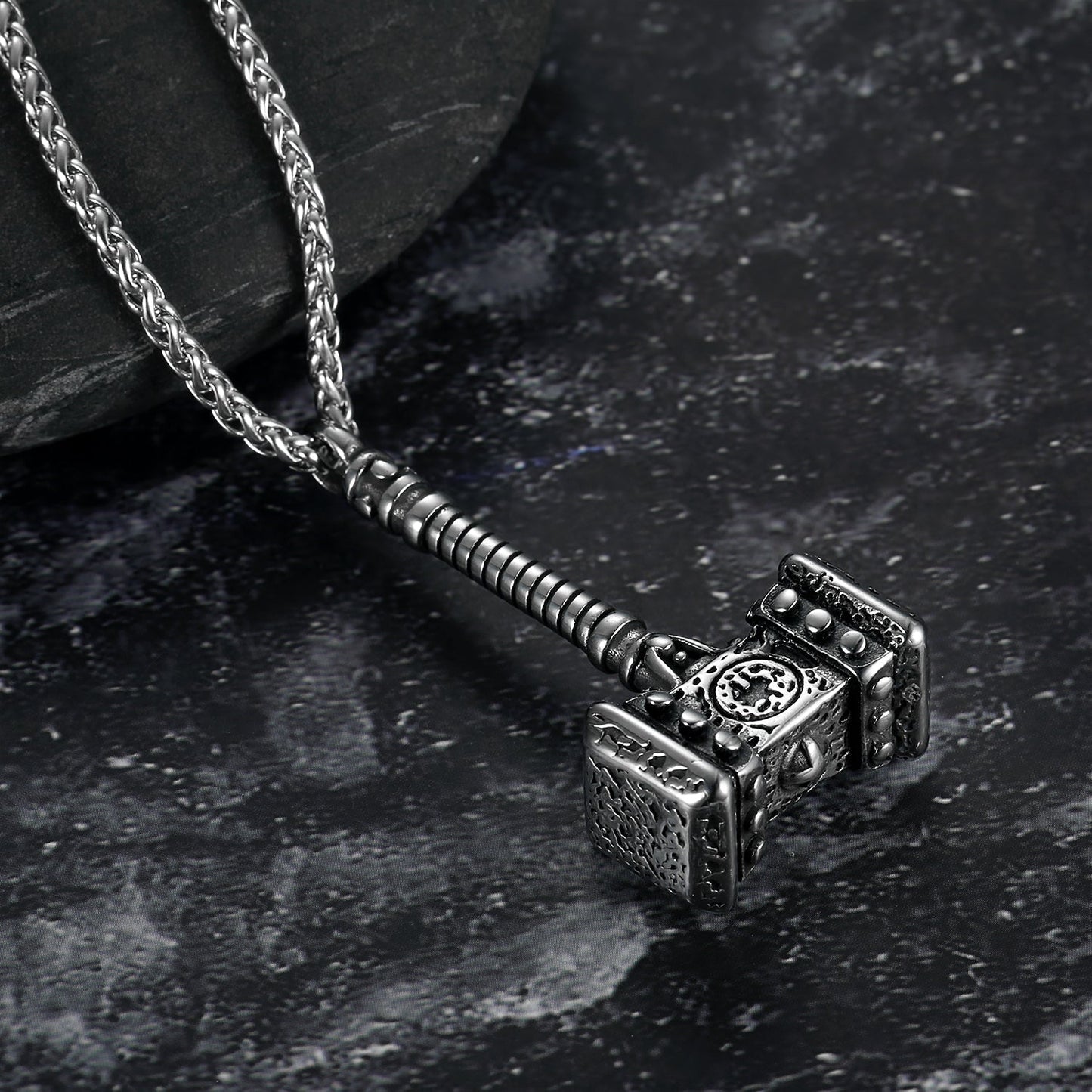 Bjorn Regalia Viking Mjolnir or Thor's Hammer Necklace