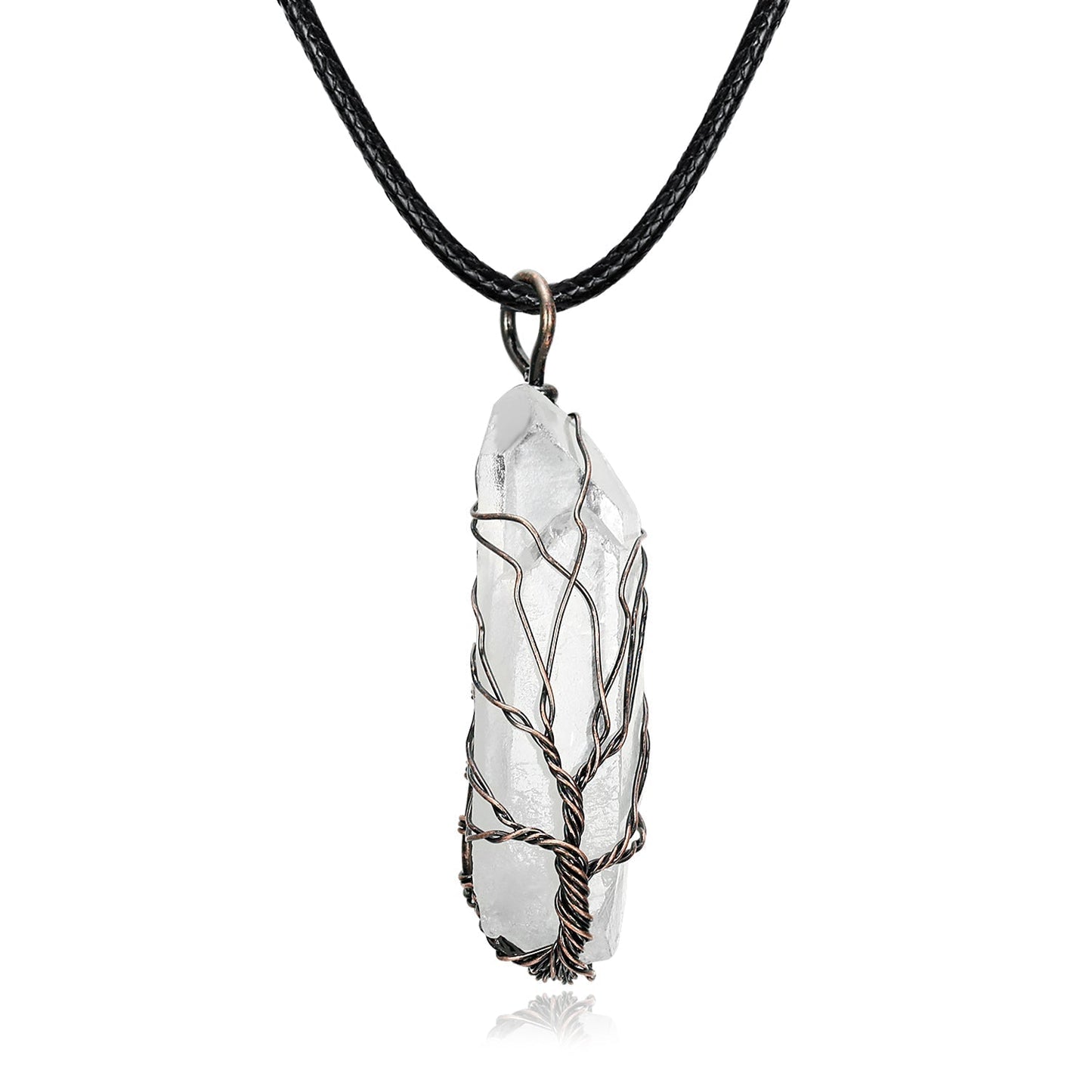 [LIMITED EDITION]  Natural Crystal Tree of Life Necklace
