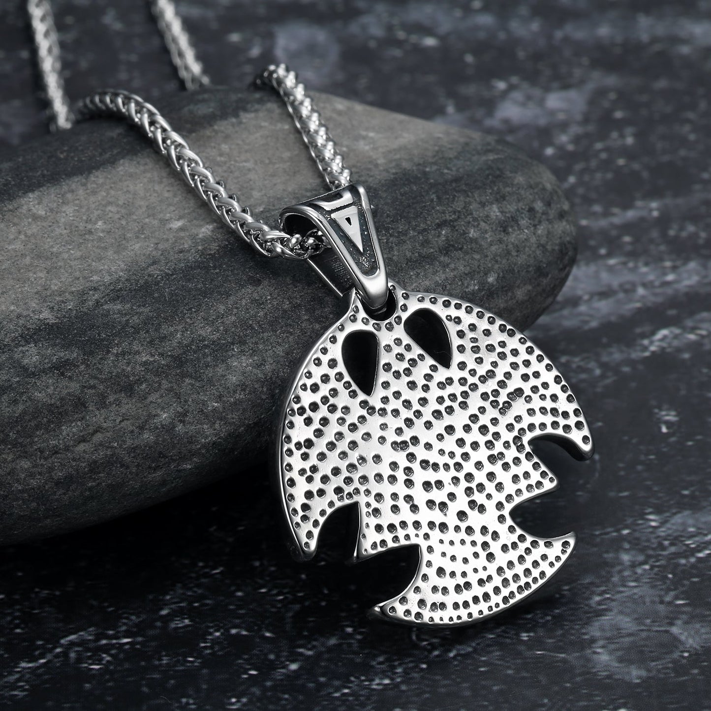 Bjorn Regalia Circular Handcrafted Stainless Steel Valknut Axe Head Pendant