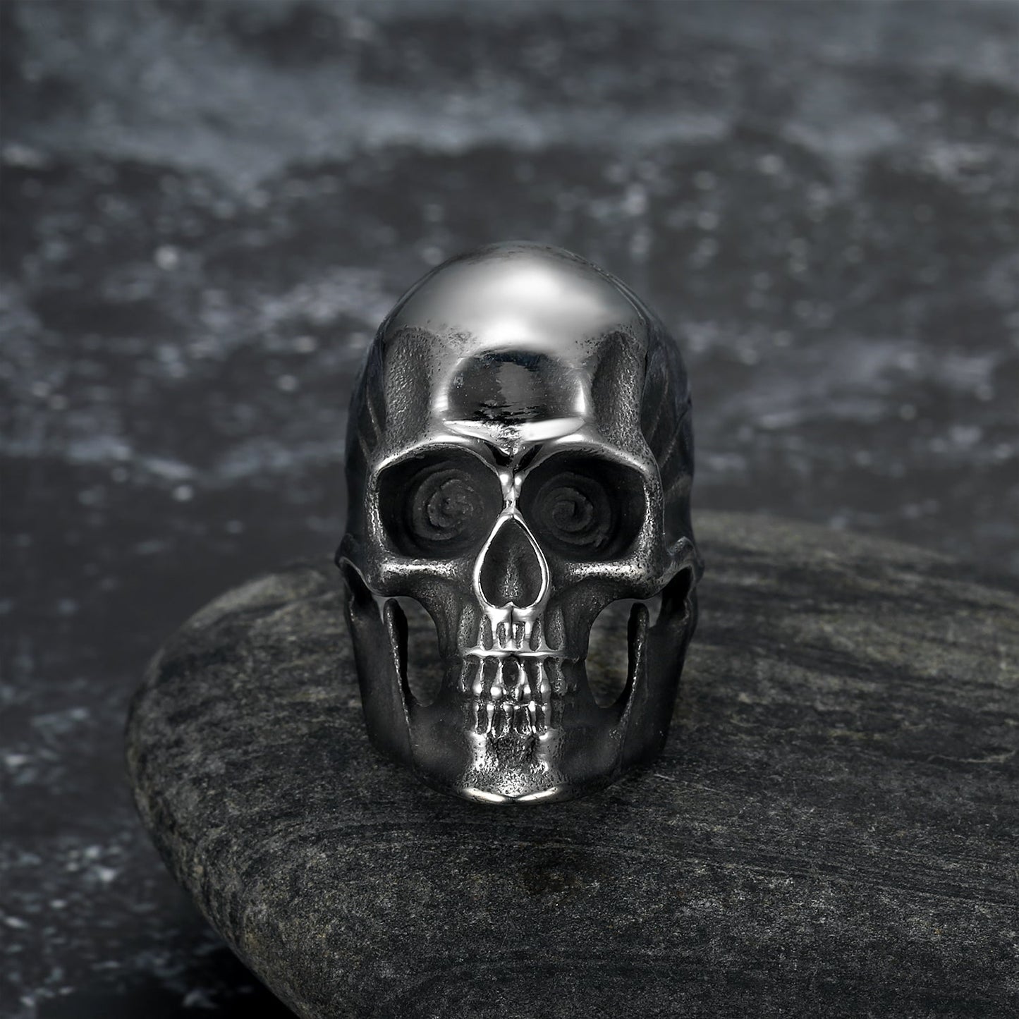 Bjorn Regalia Handcrafted Stainless Steel Skull Ring