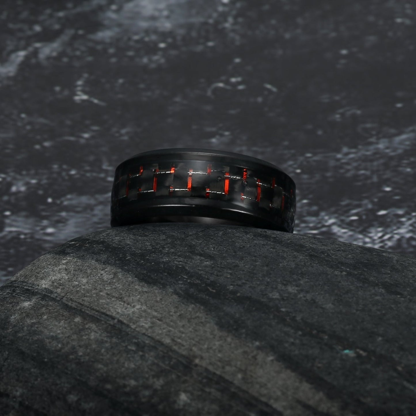 Bjorn Regalia Carbon Fibre Dragon Scale Viking Wedding Rings