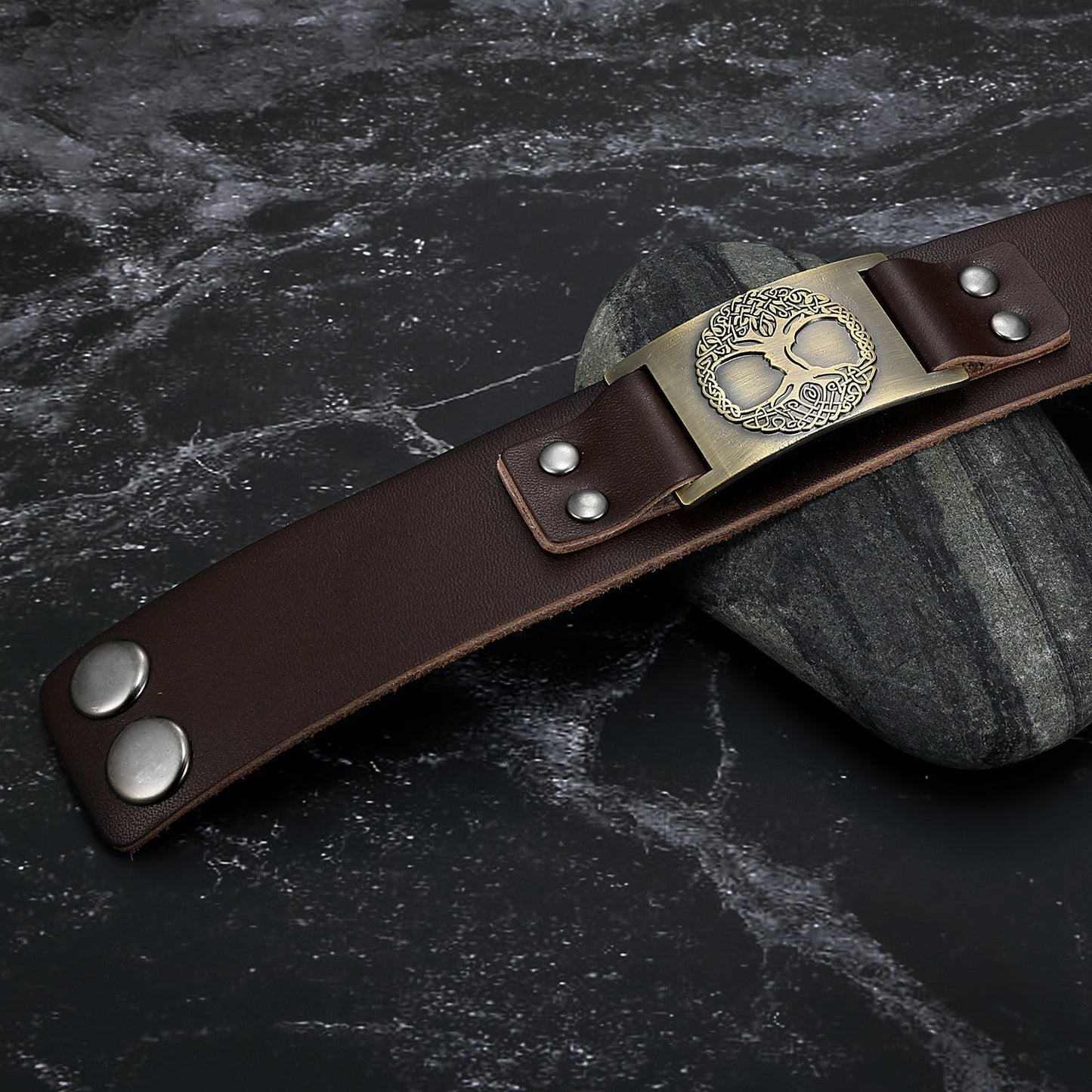 Bjorn Regalia Leather Viking Tree of Life / Yggdrasil Arm Cuff