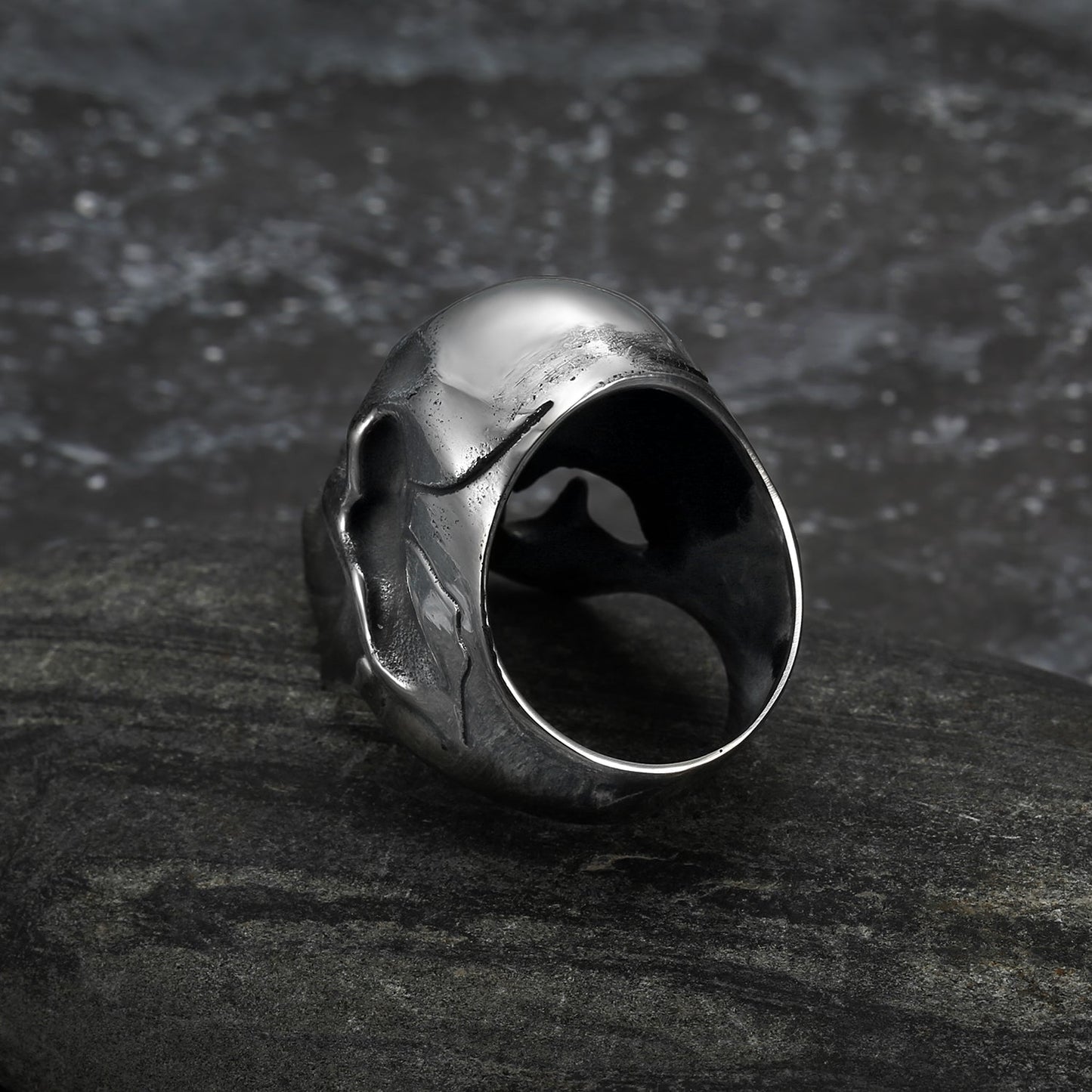 Bjorn Regalia Handcrafted Stainless Steel Skull Ring