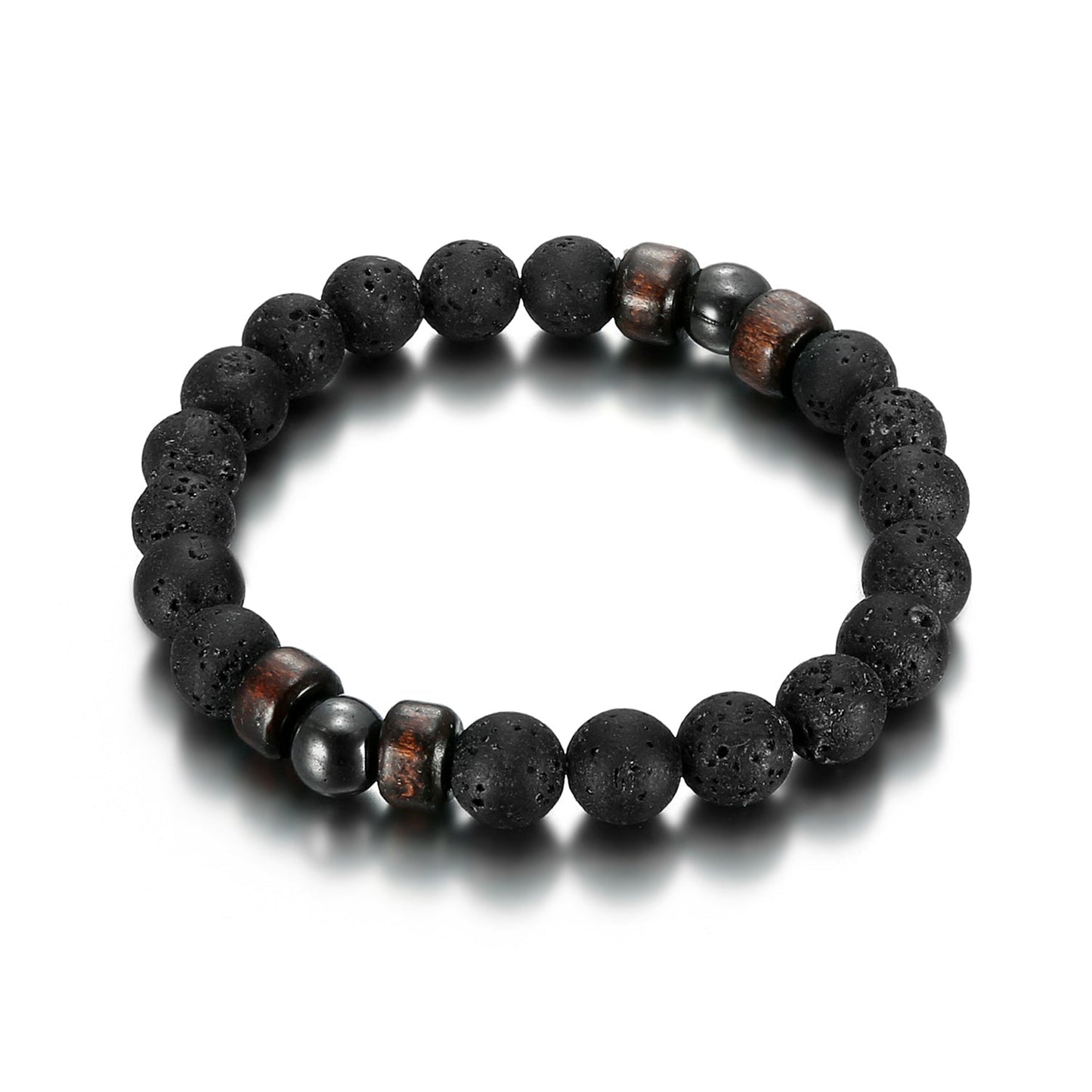 Bjorn Regalia Lava Stone Bracelet