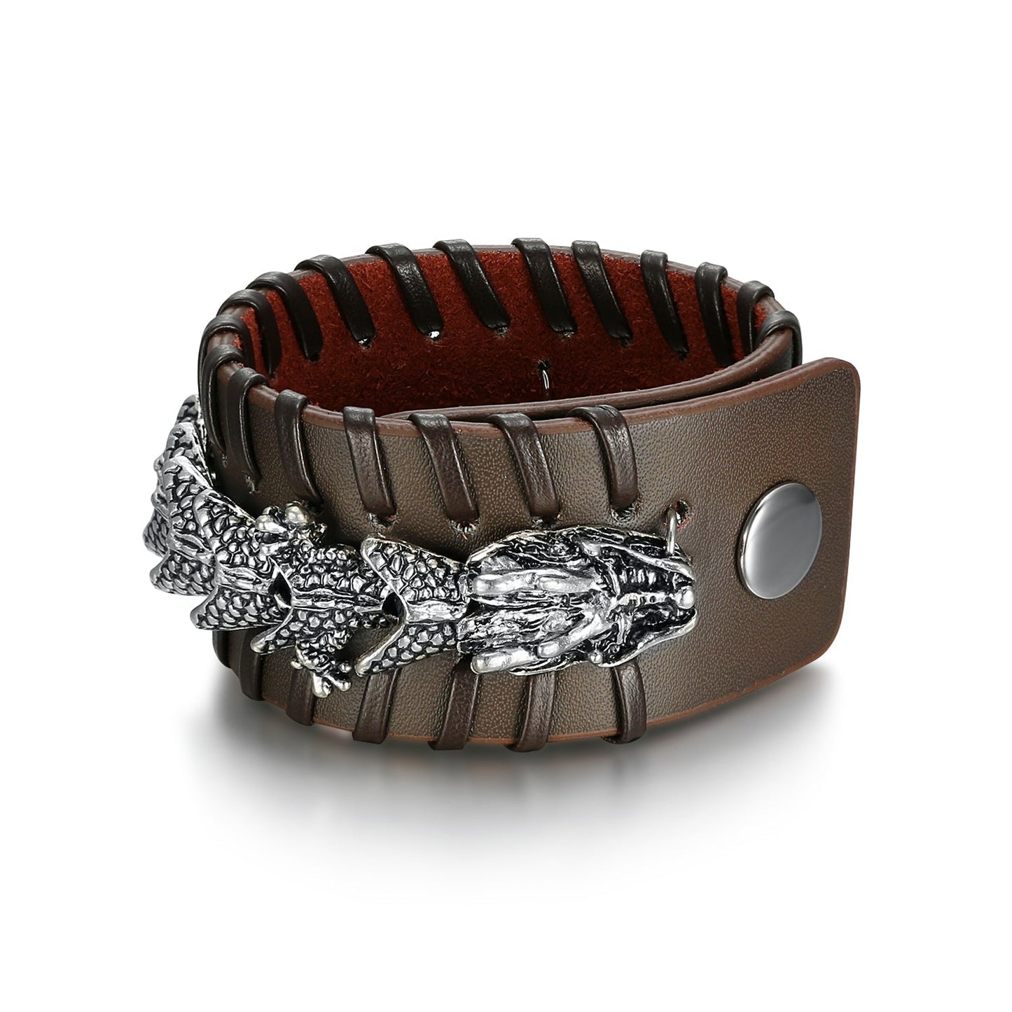 Bjorn Regalia Leather Dragon Cuff