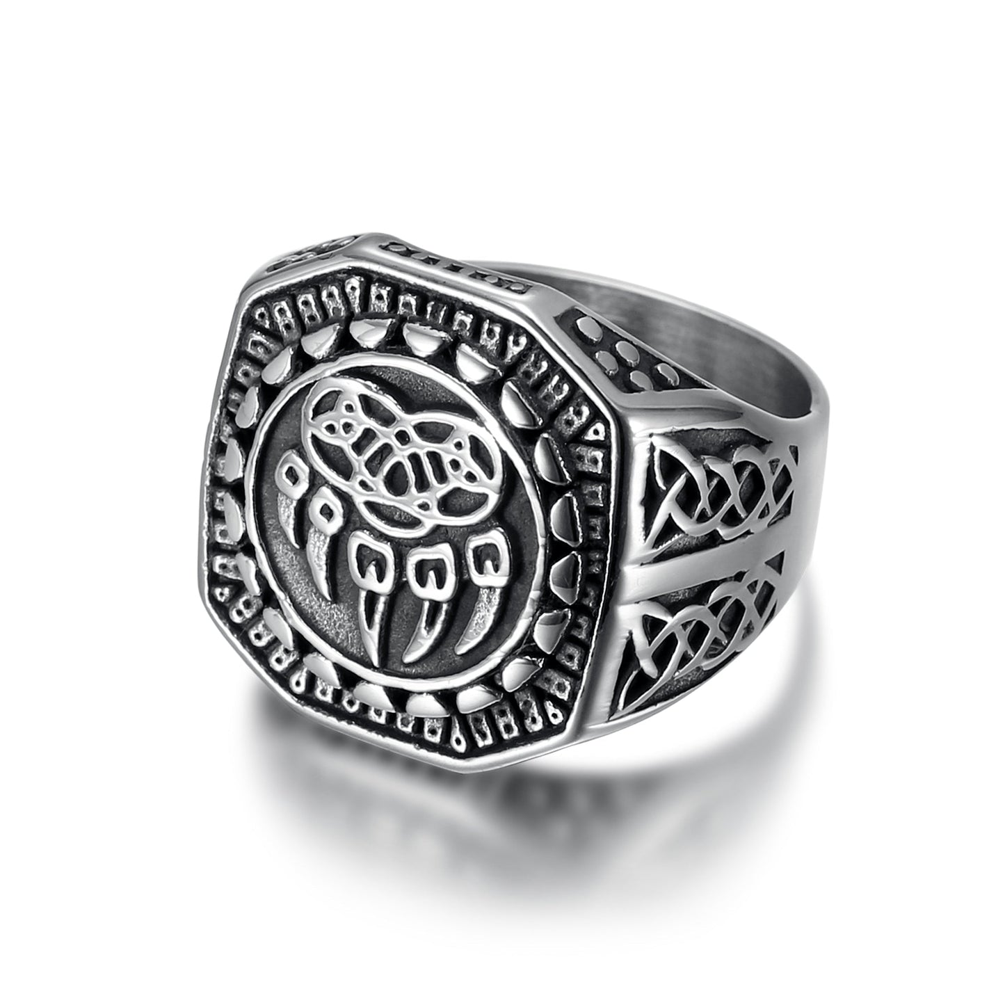 Bjorn Regalia Handcrafted Stainless Steel Veles Signet Ring